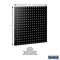 Triton Products 46 pc LocHook Assortment W/ (2) 24" W x 24" H Black 18-Gauge Steel Square Hole Pegboards LB1-BKKit - alternate 5